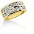Gifte & Forlovelsesring i gult gull med 10st diamanter (2ct)