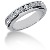 Gifte & Forlovelsesring i palladium med 11st diamanter (0.77ct)