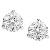 redobber i platina med runde, brilliantslipte diamanter 3.0 mm (0.2 ct.)