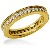Eternity-ring i gult gull med runde, brilliantslipte diamanter (ca 0.64ct)