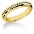Gifte & Forlovelsesring i gult gull med 13st diamanter (0.13ct)
