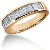 Gifte & Forlovelsesring i rødt gull med 17st diamanter (0.85ct)