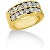 Gifte & Forlovelsesring i gult gull med 14st diamanter (1.4ct)
