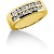 Gifte & Forlovelsesring i gult gull med 18st diamanter (0.54ct)