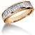 Gifte & Forlovelsesring i rdt gull med 17st diamanter (1.02ct)