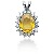Edelsteinsanheng i hvitt gull med 16 st diamanter (0.4 ct.)