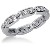 Eternity-ring i platina med runde, brilliantslipte diamanter (ca 0.72ct)