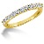 Gifte & Forlovelsesring i gult gull med 11st diamanter (0.55ct)
