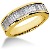 Gifte & Forlovelsesring i gult gull med 13st diamanter (1.56ct)