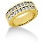 Gifte & Forlovelsesring i gult gull med 20st diamanter (1.2ct)
