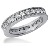Eternity-ring i hvitt gull med runde, brilliantslipte diamanter (ca 1.25ct)