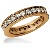 Eternity-ring i rdt gull med runde, brilliantslipte diamanter (ca 1.25ct)
