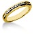 Gifte & Forlovelsesring i gult gull med 11st diamanter (0.11ct)