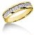 Gifte & Forlovelsesring i gult gull med 17st diamanter (0.85ct)
