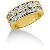 Gifte & Forlovelsesring i gult gull med 18st diamanter (1.8ct)